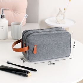 Men's Toiletry Bag Travel Skincare Storage (Option: Gray-25 √ó 15 √ó 10cm)